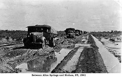 Convoy on Stuart Hwy, 1941