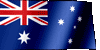 wavy Australian flag